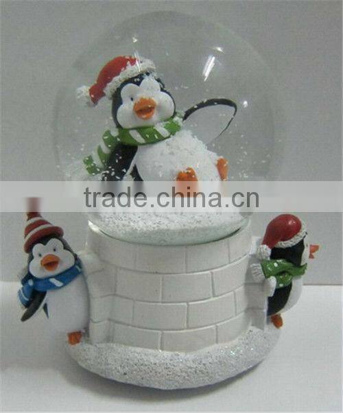 Decorate gift polyresin water snow globes