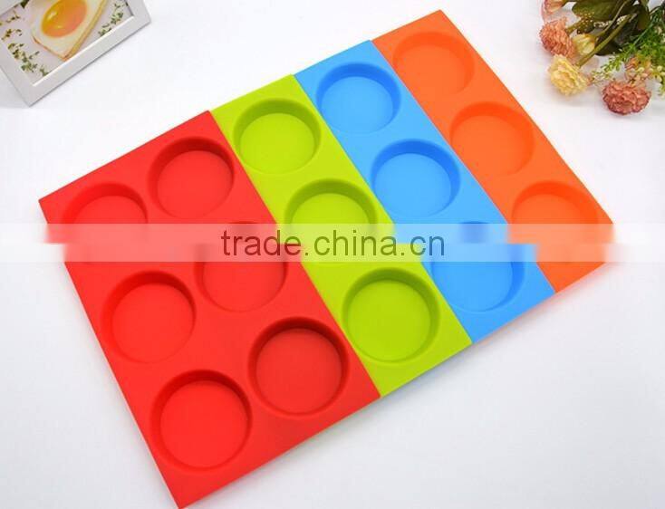 Round 6 cavity Silicone Mold,silicone cake mold