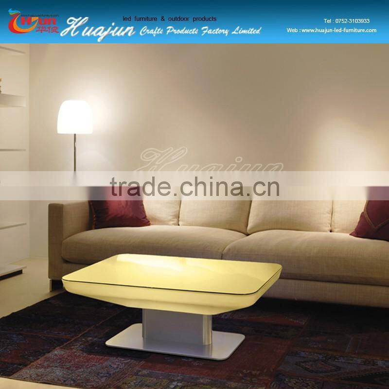 living room led table chargeable,led buffet table
