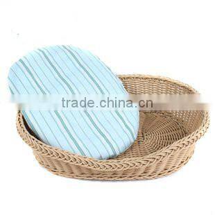 2016 empty rattan pet basket for birthday gifts with handmade