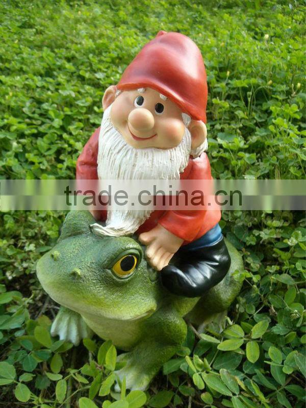 Handmade High Quality Resin Unique Riding Snail Garden Gnome