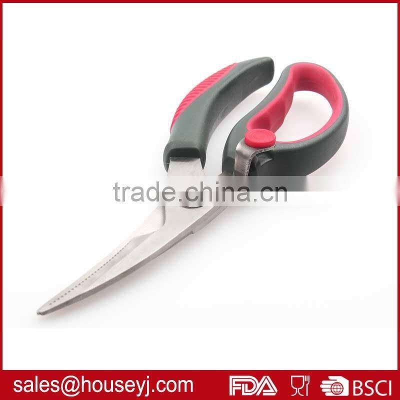 Chicken bone scissors kitchen scissors soft grip tpr handle