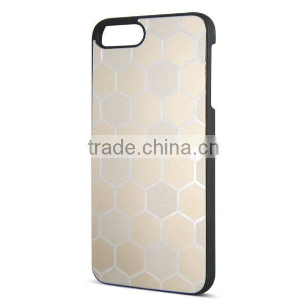 PC hard phone hull spray rubber oil back cover aluminum phone case for iPhone 7/7 plus