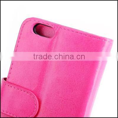 Wholesale flip leather case,leather phone wallet case for iPhone 6