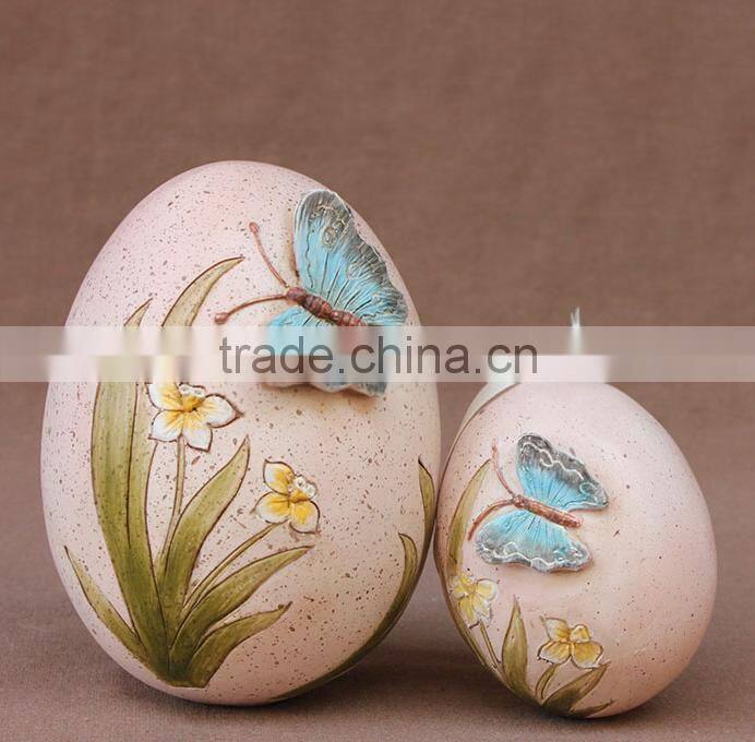 3d handcarved easter egg decoration of house interior
