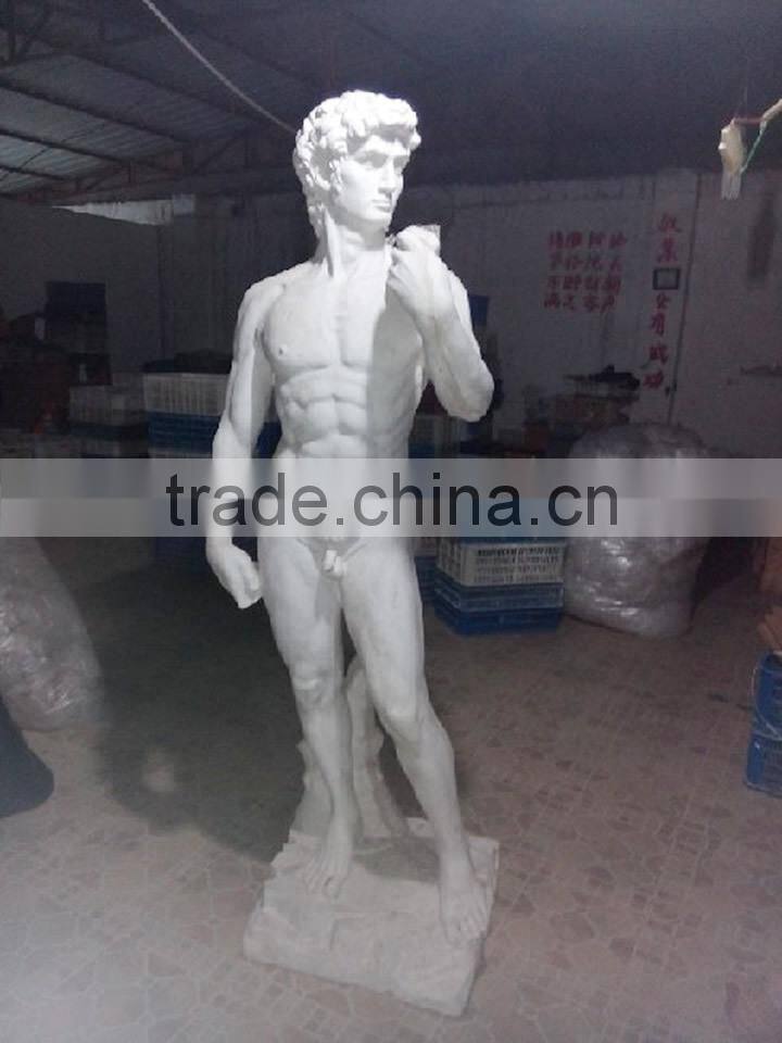 Hand Carved White Marble David Statue