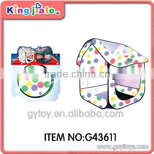 kids hanging play tent