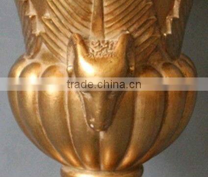 Antique gold polyresin home&hotel fancy fruit bowl