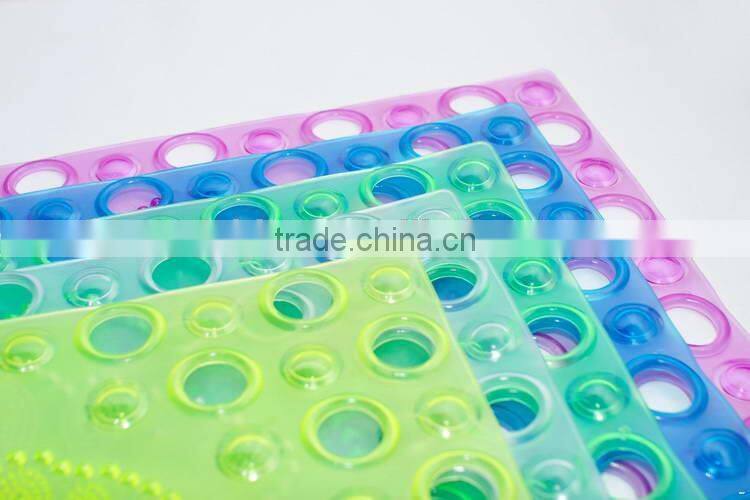 Manufacturer anti bacteria round anti slip pvc bath mat