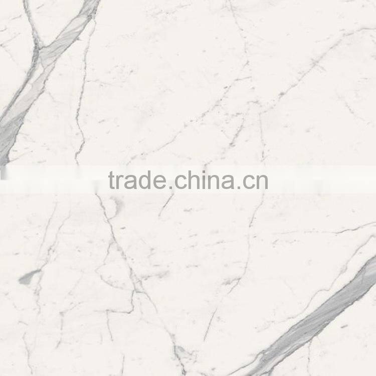 Inexpensive high gloss natural stone white china marble tile