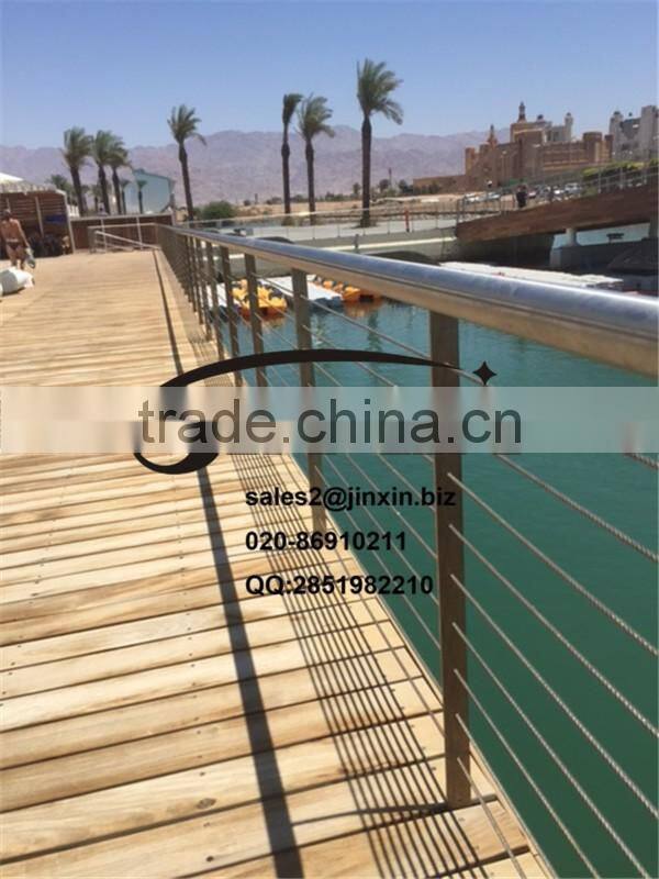 JINXIN luxury stair railing wire rope cable system railing_handrails for outdoor steps stainless steel railings