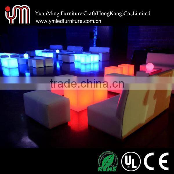 led cube seat lighting/ modern cube seating/cube chair YM-LC404040