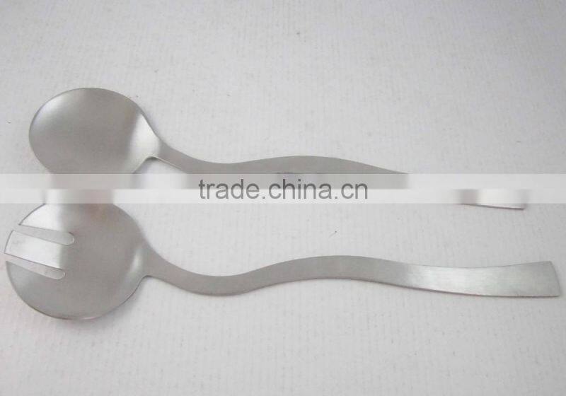 Stainless Steel Cooking Tools Salad Spoon And Salad Fork