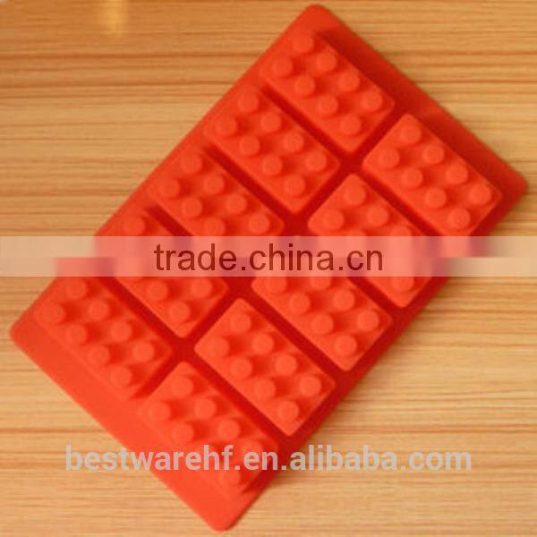 Tetris wholesale shaped silicone custom reusable blocks mini ice molds