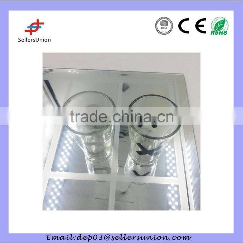 wine glass chess set with checkerboard