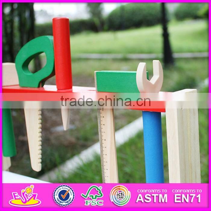 2016 new design baby wooden tool toy set, wholesale kids wooden tool toy set, educational children wooden tool toy set W03D069