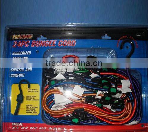 2017 good quality bungee cords for camping/ outdoor Multi-strand core rope with external plastic cove