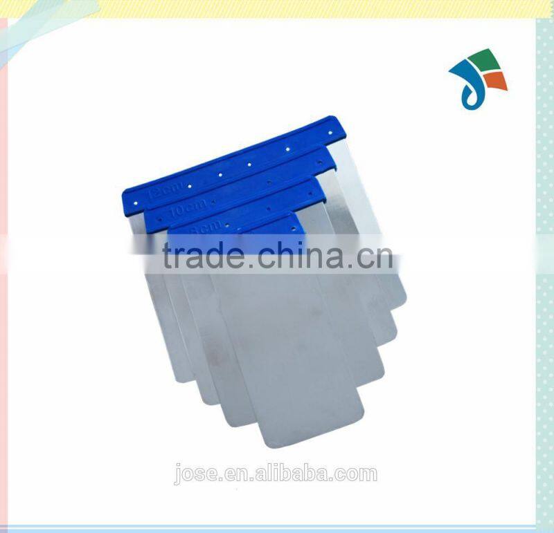 Stainless steel blade with round edge plastic handle 4pcs/set scraper putty knife