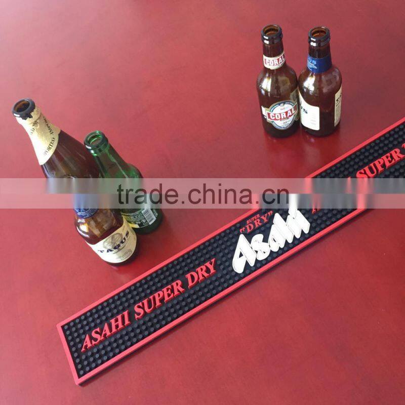 custom waterproof soft pvc bar mat rubber bar mat