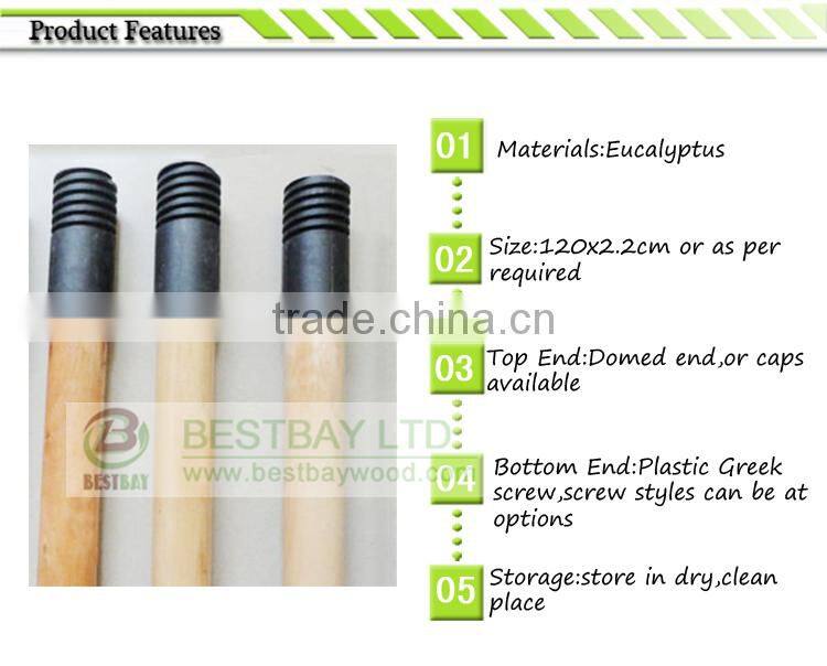 Wood handle for brooms greek thread