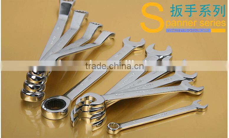 8pcs mirror surface double offset ring wrench set,8pcs anti-rust spaner wrench ring set ,8 pcs double ring wrench set