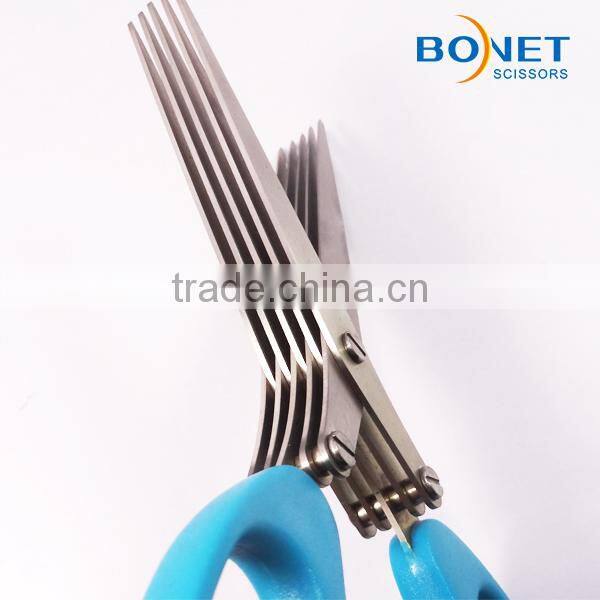 S97002A 7-1/2" New Stainless Steel Multi Blade Herb chopping scissor