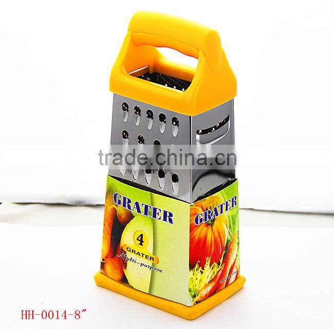 HH0014 8" 4-side vegetable grater W good grip Handle