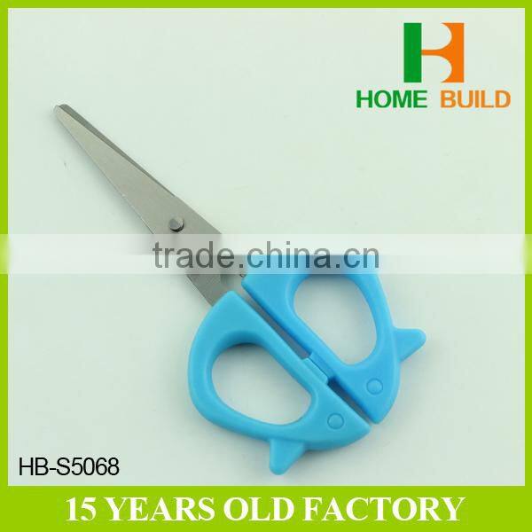 Factory price HB-S5068 5" plastic handles butterfly school scissors tool set