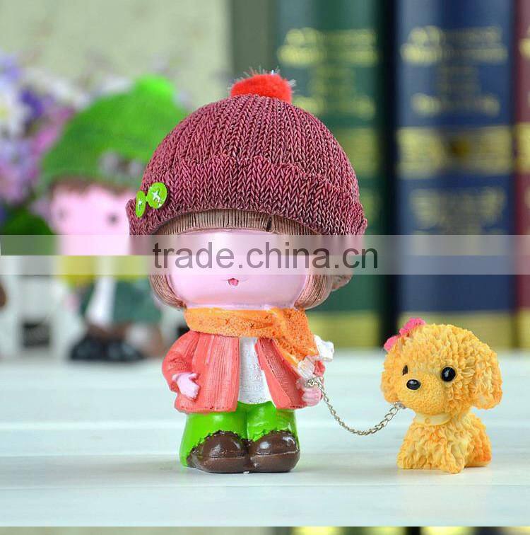 Mini CUTE fashional Resin decoration ,Couples doll furnishing articles,Lovely car interior car decoration