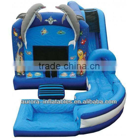 Factory price inflatable bouncer slide with pool cheap on sales