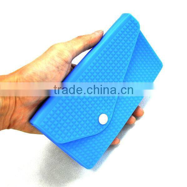 Custom Silicon Travel Wallet Women Lady Wallet For Promotion Pink