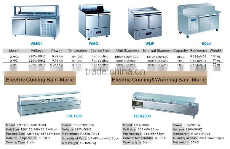 Stainless Steel Freezer Big Capacity Deep Chest Freezer Heavy Duty Fridge Refrigerator Freezer For Sale