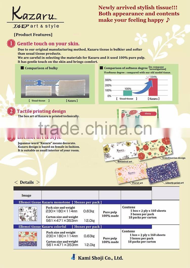 Easy to use and Hot-selling facial tissue malaysia online shopping with Functional made in Japan