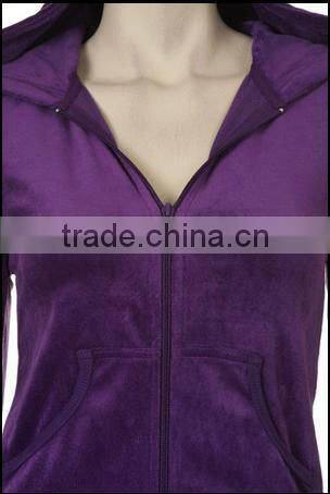 wholesale cheap velvet long sleeve pants zip up plus size track suits for women