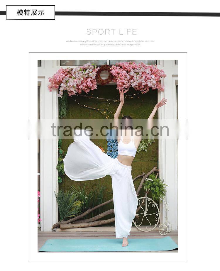 Comfy chiffon gothic harem pants for yoga