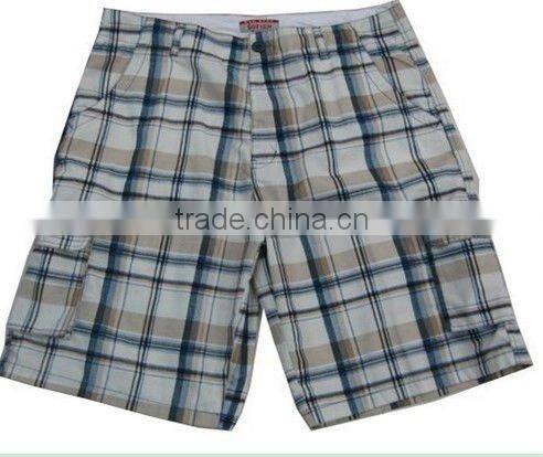 Latest mens summer check shorts man