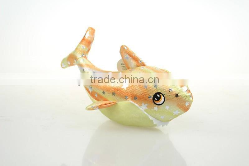 Cute novelty whale plush bling bling animal toy with new design