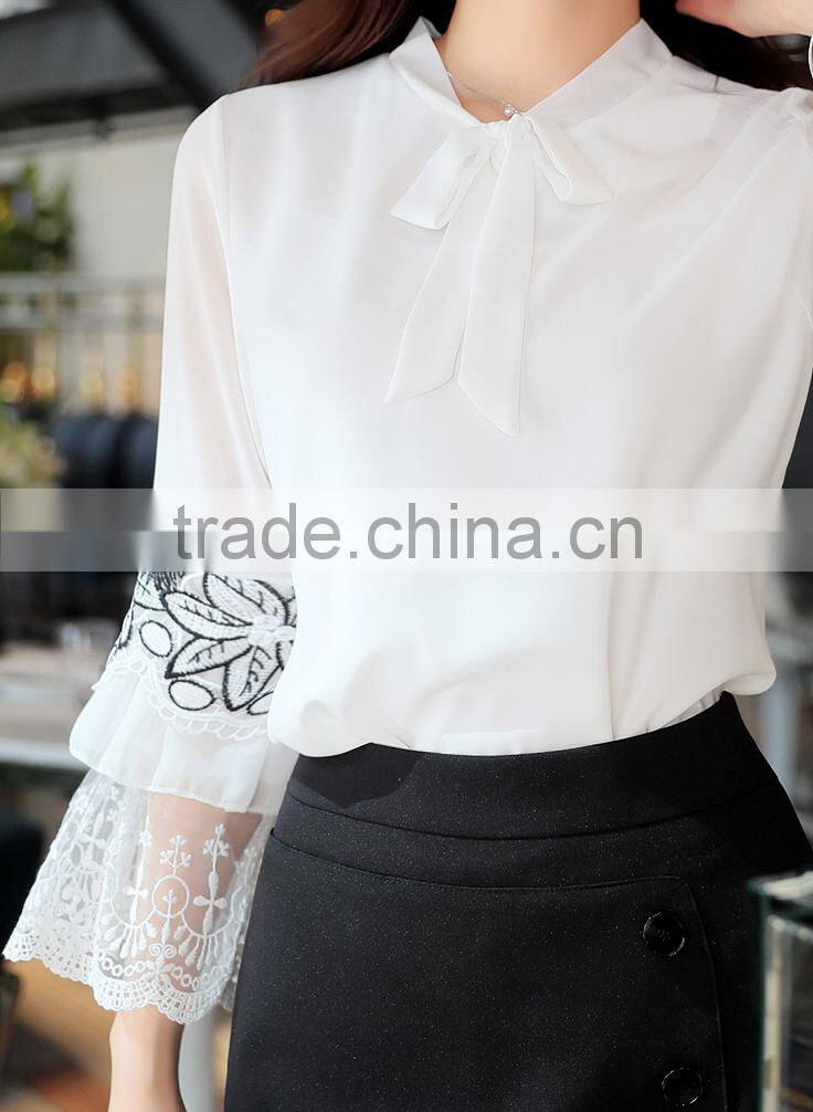 2017 Fashion 3/4 Sleeve women shirt