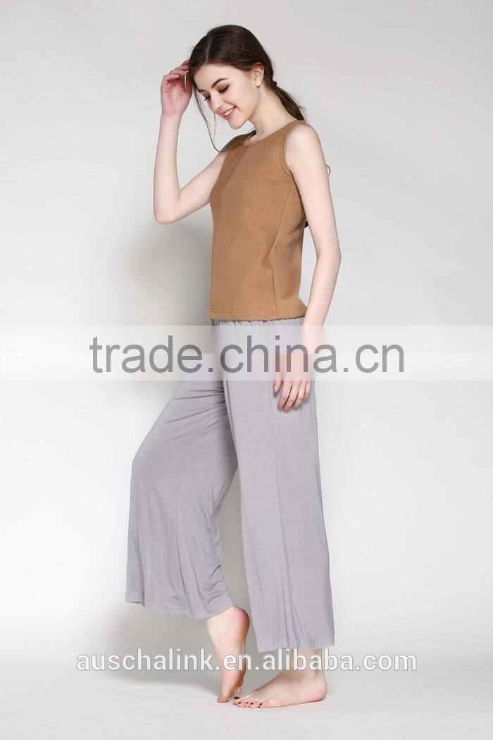 new arrival loose house rayon night pants for girls wholesale