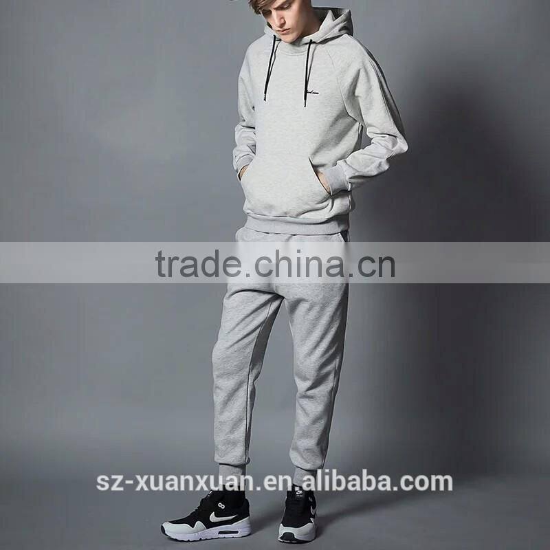 Fashion thick fleece jogging suit for men 2016 sportsware