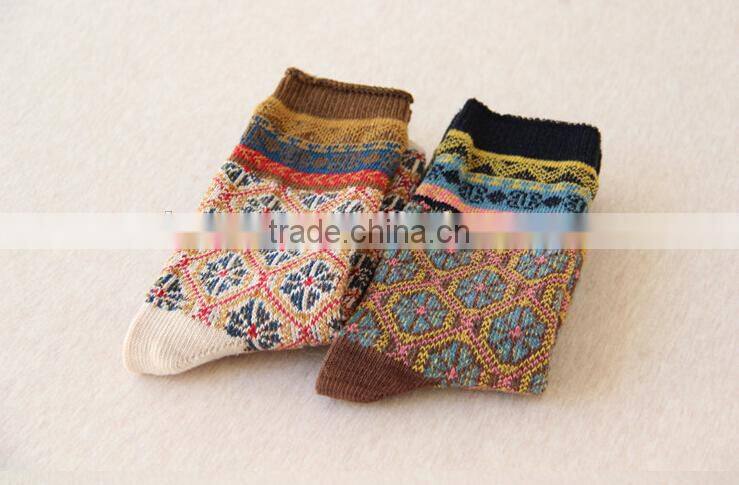 Winter woman thicken pure cotton socks