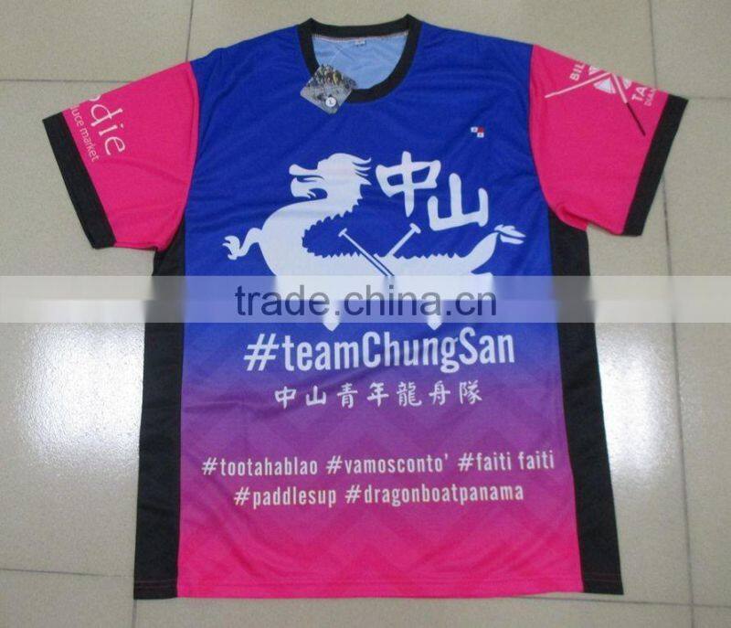 100% polyester Coolmax sports shirt, Ladies custom running jersey