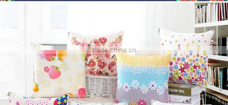 Latest design custom sofa cushion cover made in china