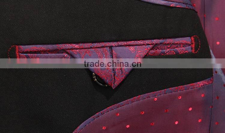 ELPA 2016 fashion NXB0040 Notch Lapel black boys formal suits kids school suits