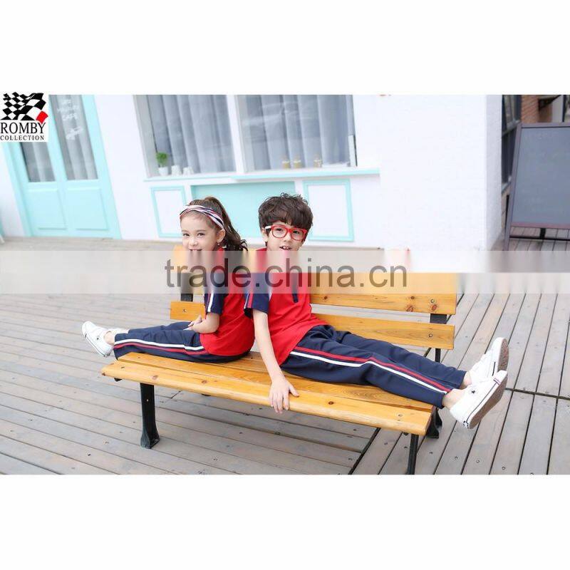China Sports Clothing Manufacturer Kids Clothes Children Wholesale Primary School Uniform Designs Sport Clothing Polo Shirt