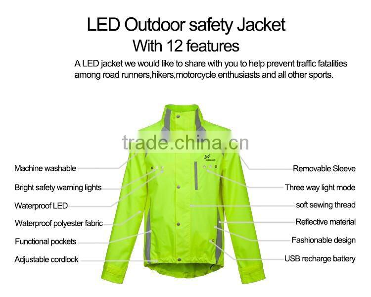 Hi vis yellow reflective security cycling ladies safety jacket popular in Europe and America