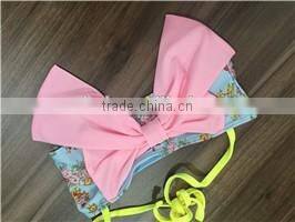 Children swimsuit three-piece floral bikinifloral bikini girls swimwear