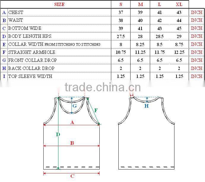 Blank gym mens stringer singlet