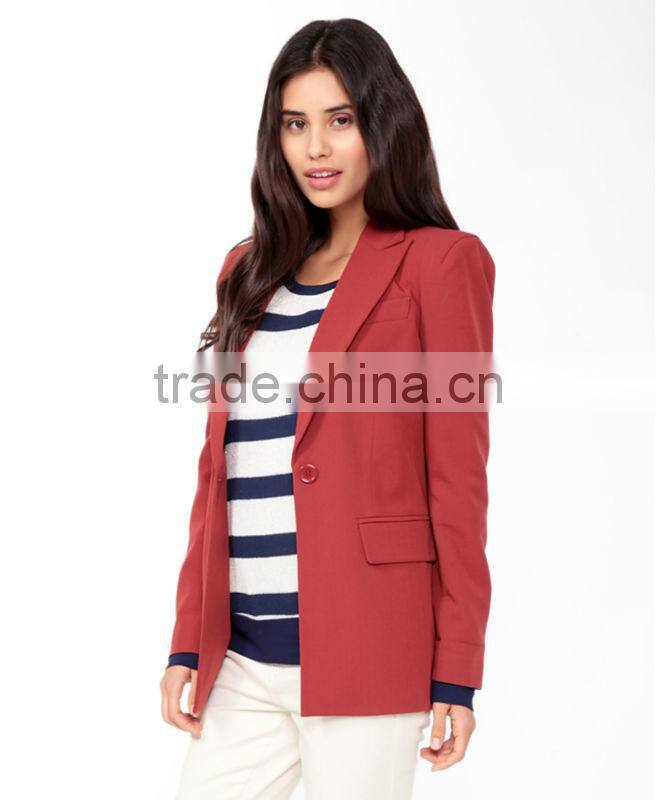 Longline Peaked Lapel Blazer