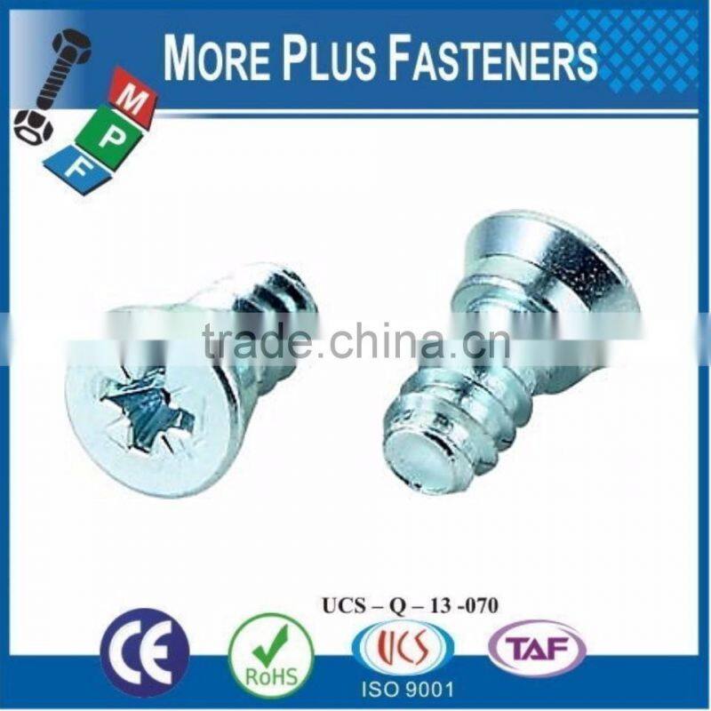 Made in Taiwan Flat Countersunk Head Euro Screw
